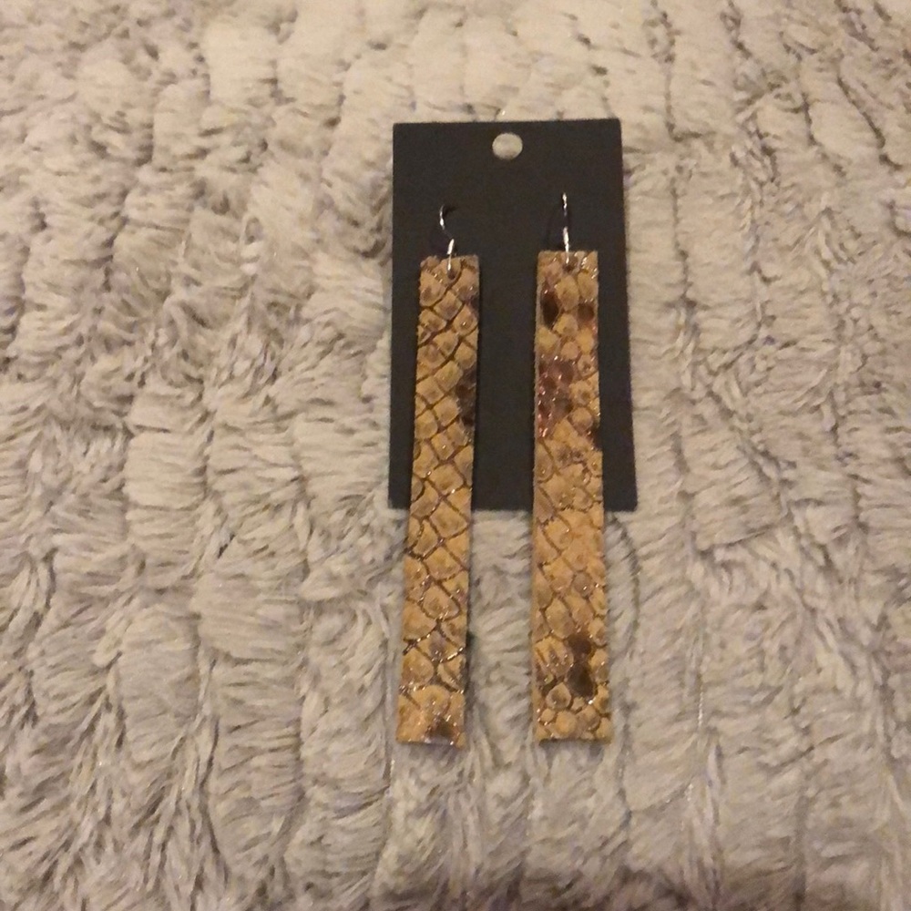 Leather handmade earrings